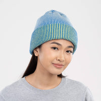 Pinstripe Plush Beanie