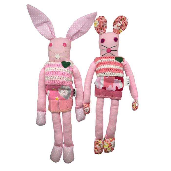 Handcrafted Small Pink Bunnykat - Pinkie Bun Bun