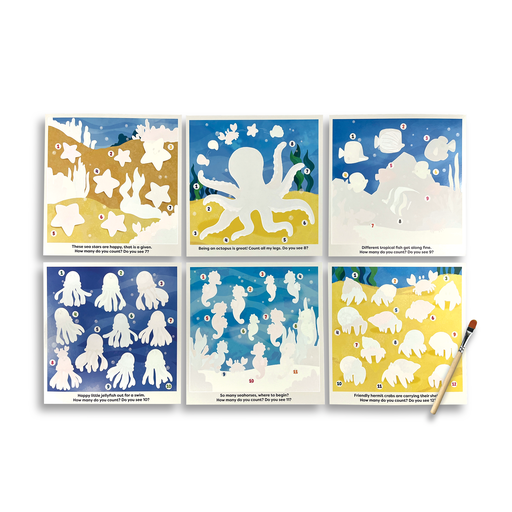 Water Amaze Water Reveal Boards - Under The Sea (13 PC Set)