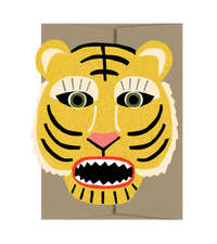 Tiger Die Cut Card - Wild Bunch Collection
