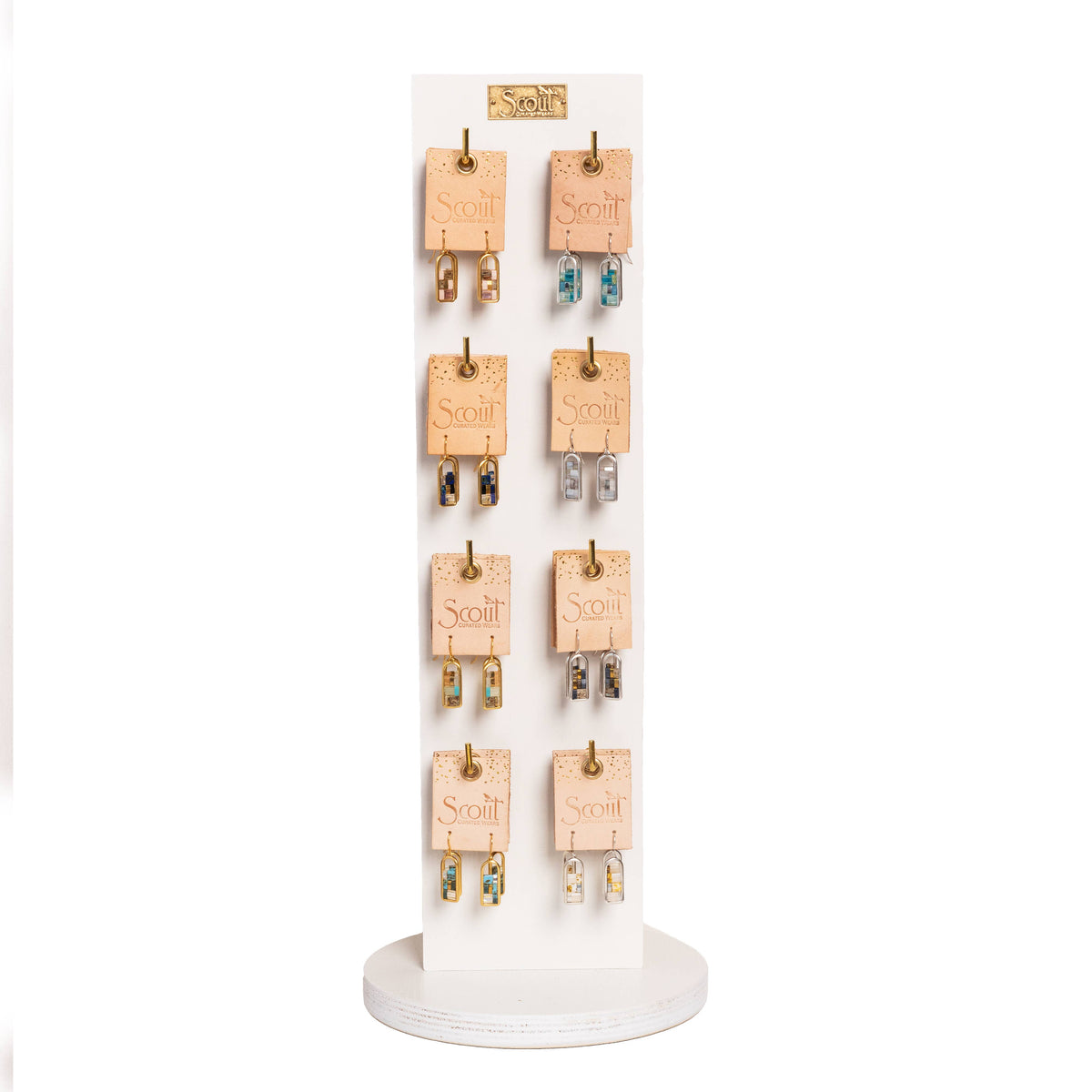 Good Karma Miyuki Frame Earring - Marine/Silver / Scout