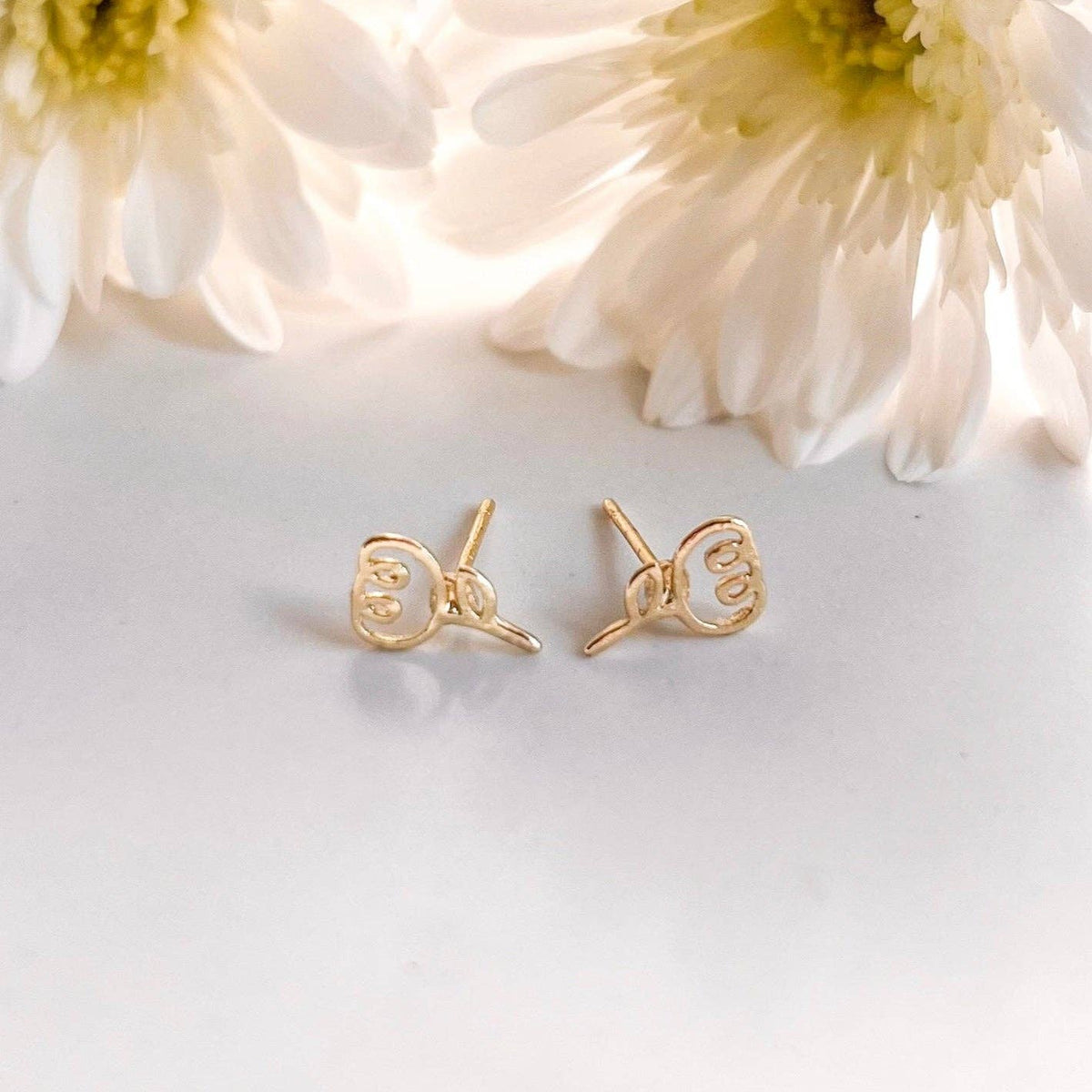 Tiny Tulip Stud Earring