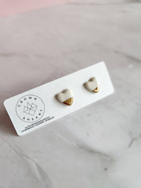 Heart Stud Earrings