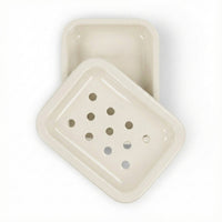 BRITISH COLOUR STANDARD - Enamel Soap Dish in Stone White