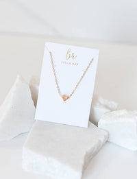 Scottie Heart Charm 18k Gold Plated Necklace / Bella Rey