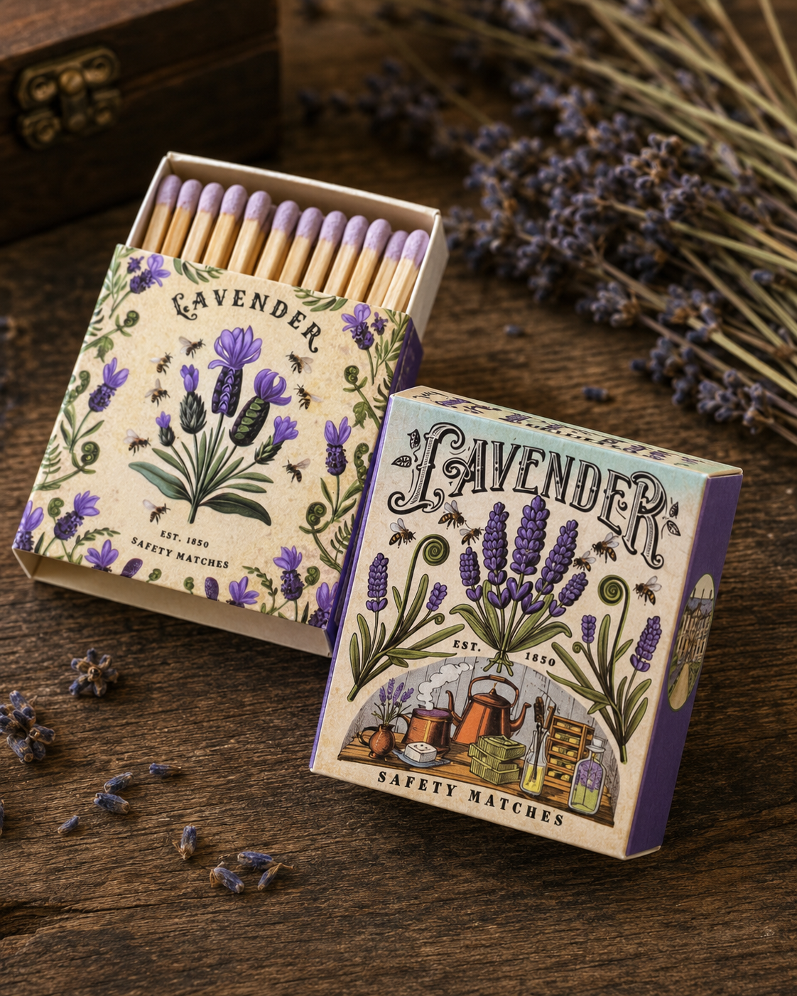 Lavender Matches – Botanical Collection