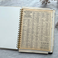 Vintage Mixed Media Journal - 9x12 inches