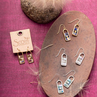 Good Karma Miyuki Frame Earring - Marine/Silver / Scout