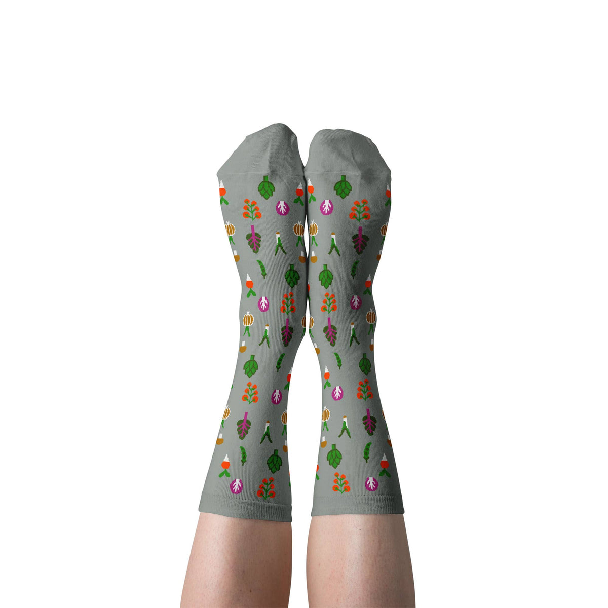 Veggies Crew Socks | Foodie Garden Gift | Small