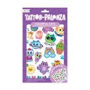 Tattoo-Palooza Temporary Tattoos - Colorful Cats - 3 Sheets