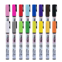 PINTAR Premium Acrylic Paint Pens - 1mm Fine Tip Pens For Rock Painting, Ceramic Glass, Wood, Paper, Fabric & Porcelain, Water Resistant Paint Set, Surface Pen, Craft Supplies, DIY Project (16 colours)