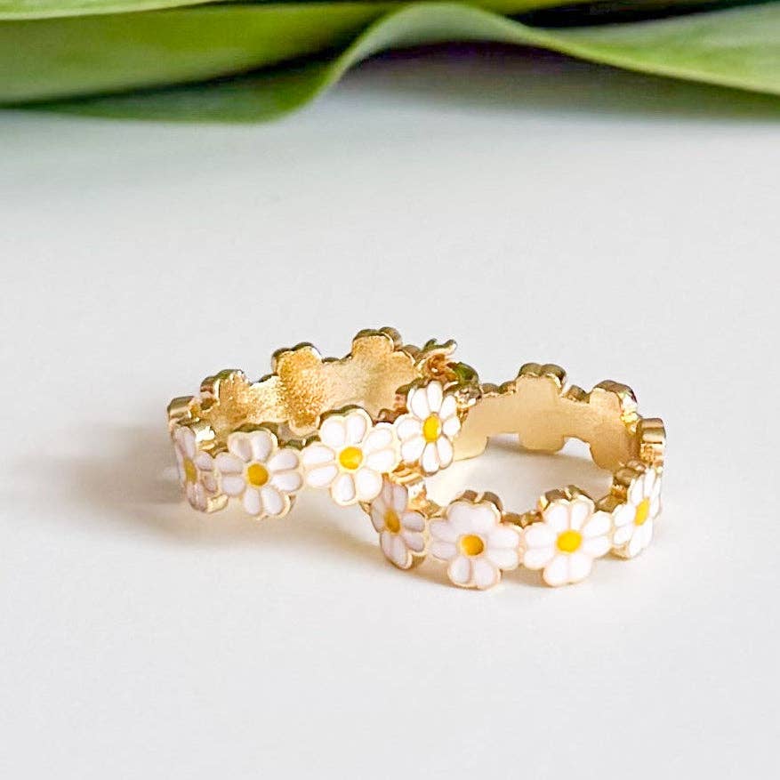 Daisy Baby Hoop Earrings