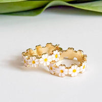 Daisy Baby Hoop Earrings