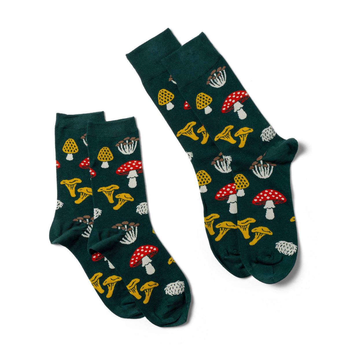 Forest Fungi Mushroom Crew Socks | Forager Gift | Small