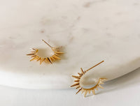 Mikel 18k Gold Stud Earrings / Bella Rey