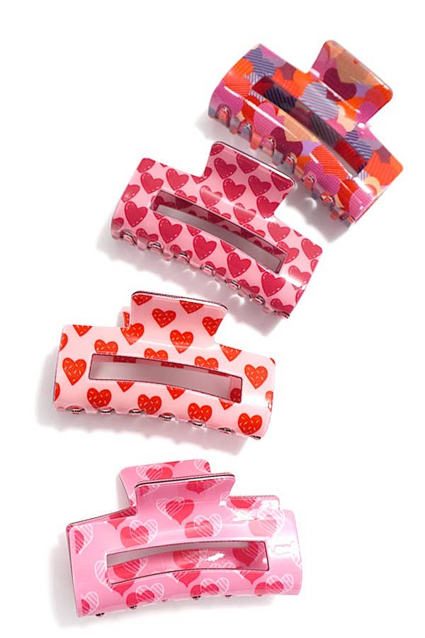 Heart Hair Clips - Perfect for Valentine’s Day -