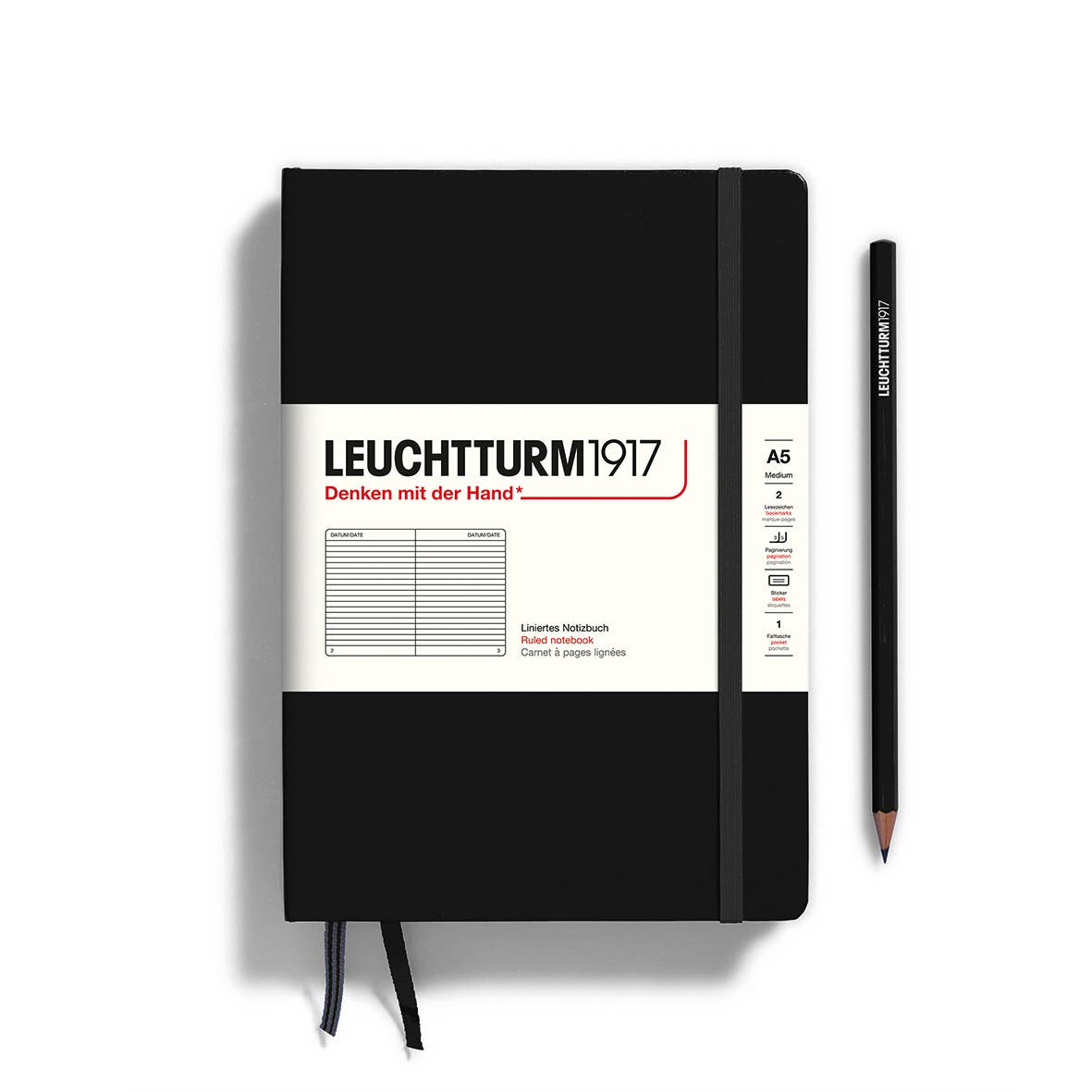 Notebooks - Medium (A5): Navy / Hardcover / Ruled