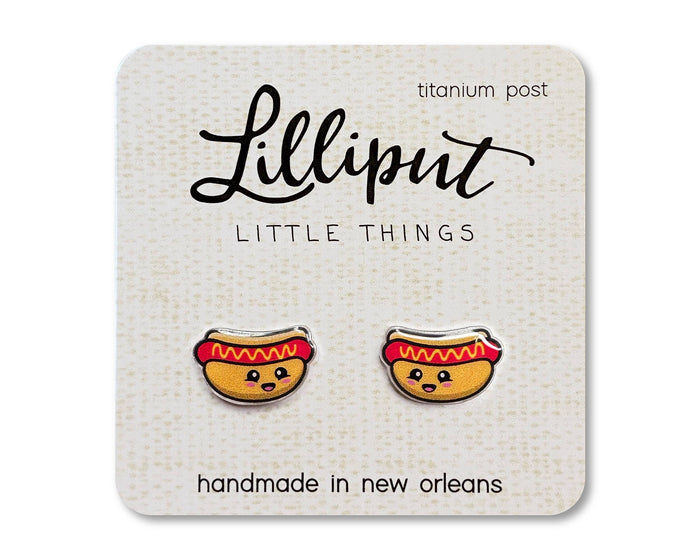Kawaii Hot Dog Earrings / Lilliput