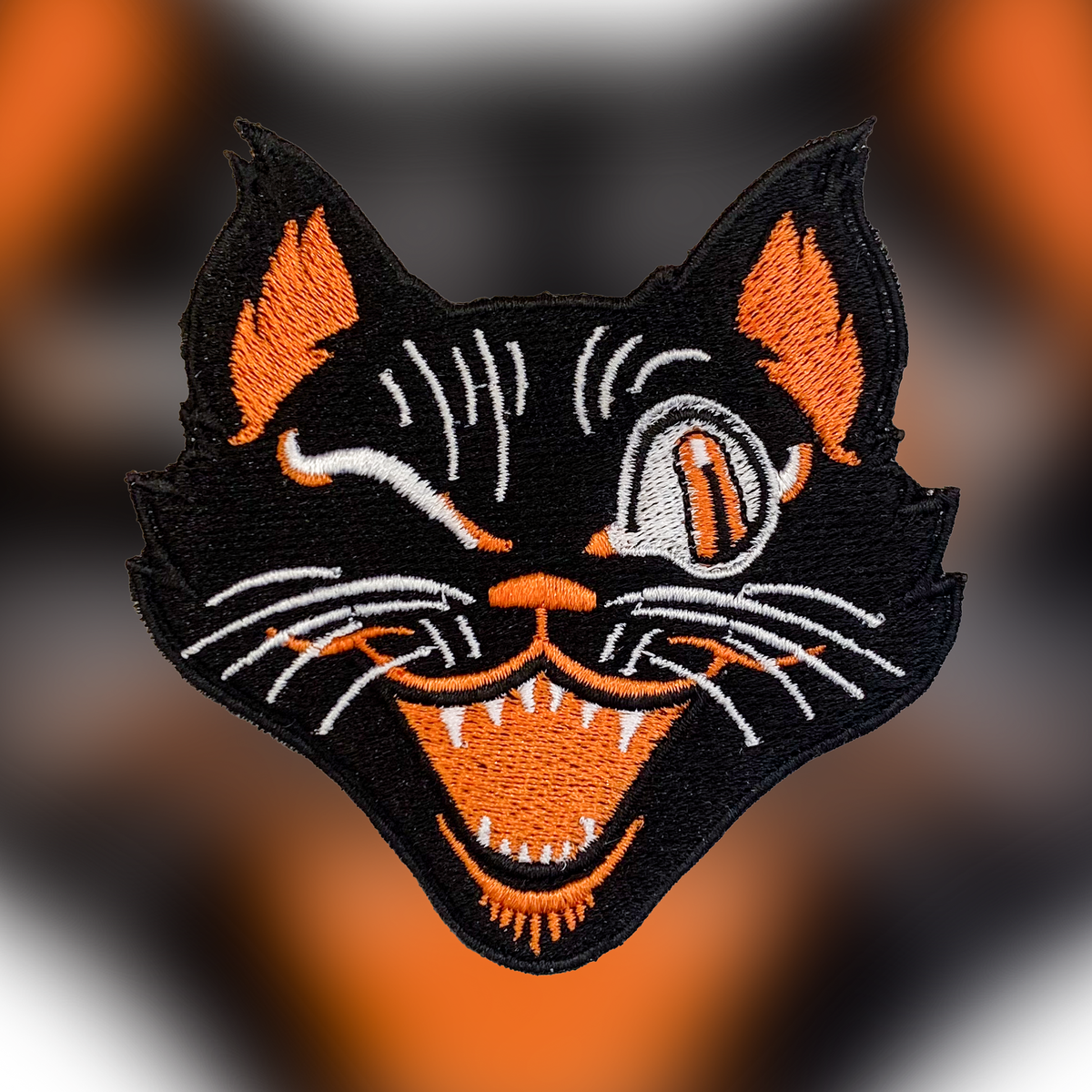 Embroidered Patch - Winking Cat