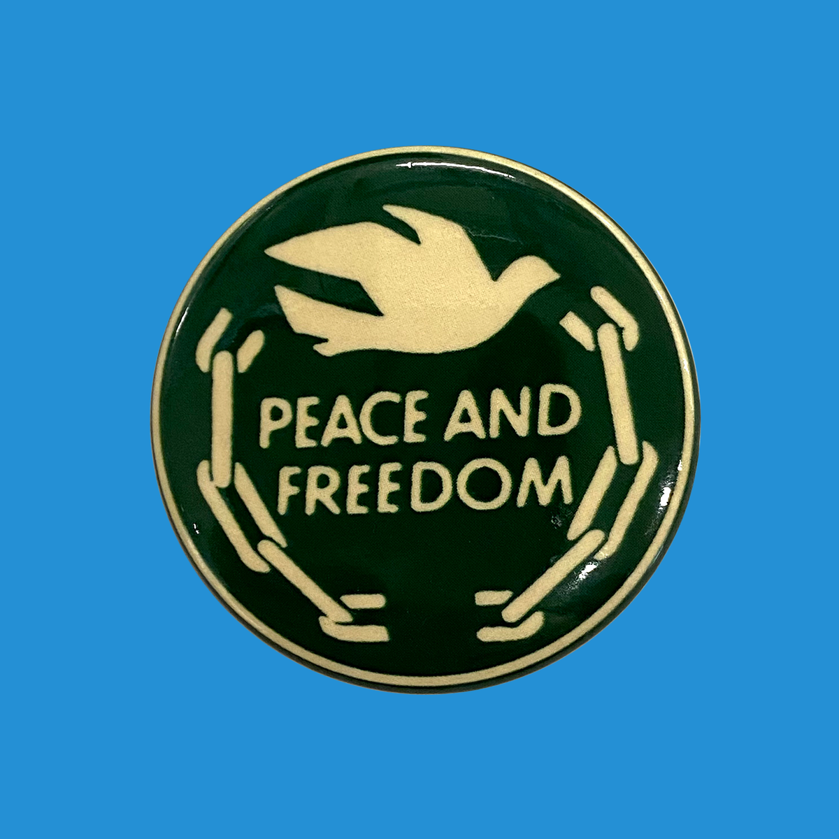 Freedom Pin 'Peace and Freedom' Pin – ArtRat Gallery
