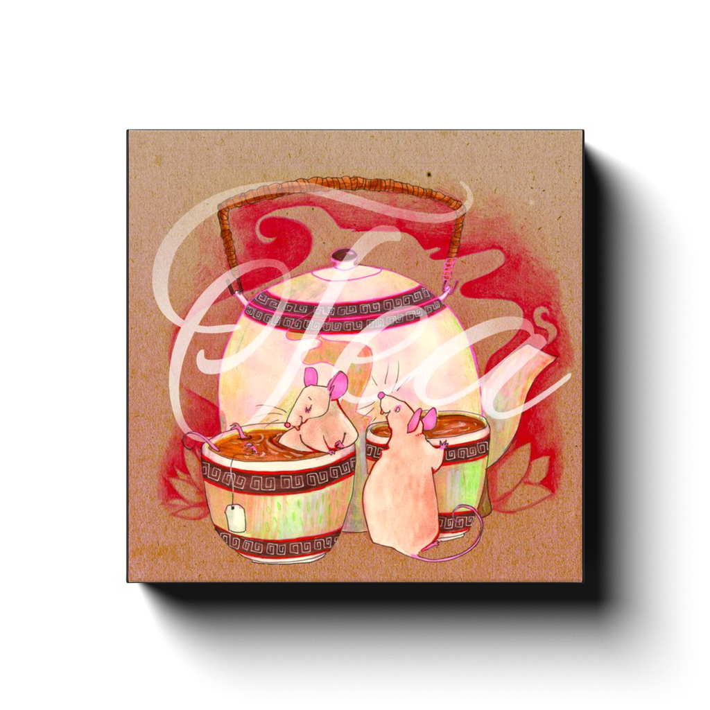 Tea Mice — Gallery Wrapped Canvas