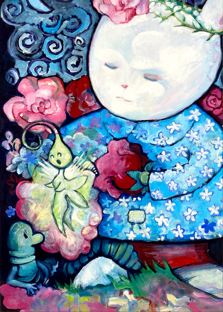 Bunny Love — Original Artwork by Nancy Tobin