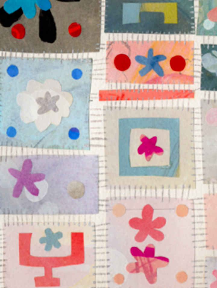 First Thaw — Original Artwork by Nancy Tobin - Painted Paper Collage