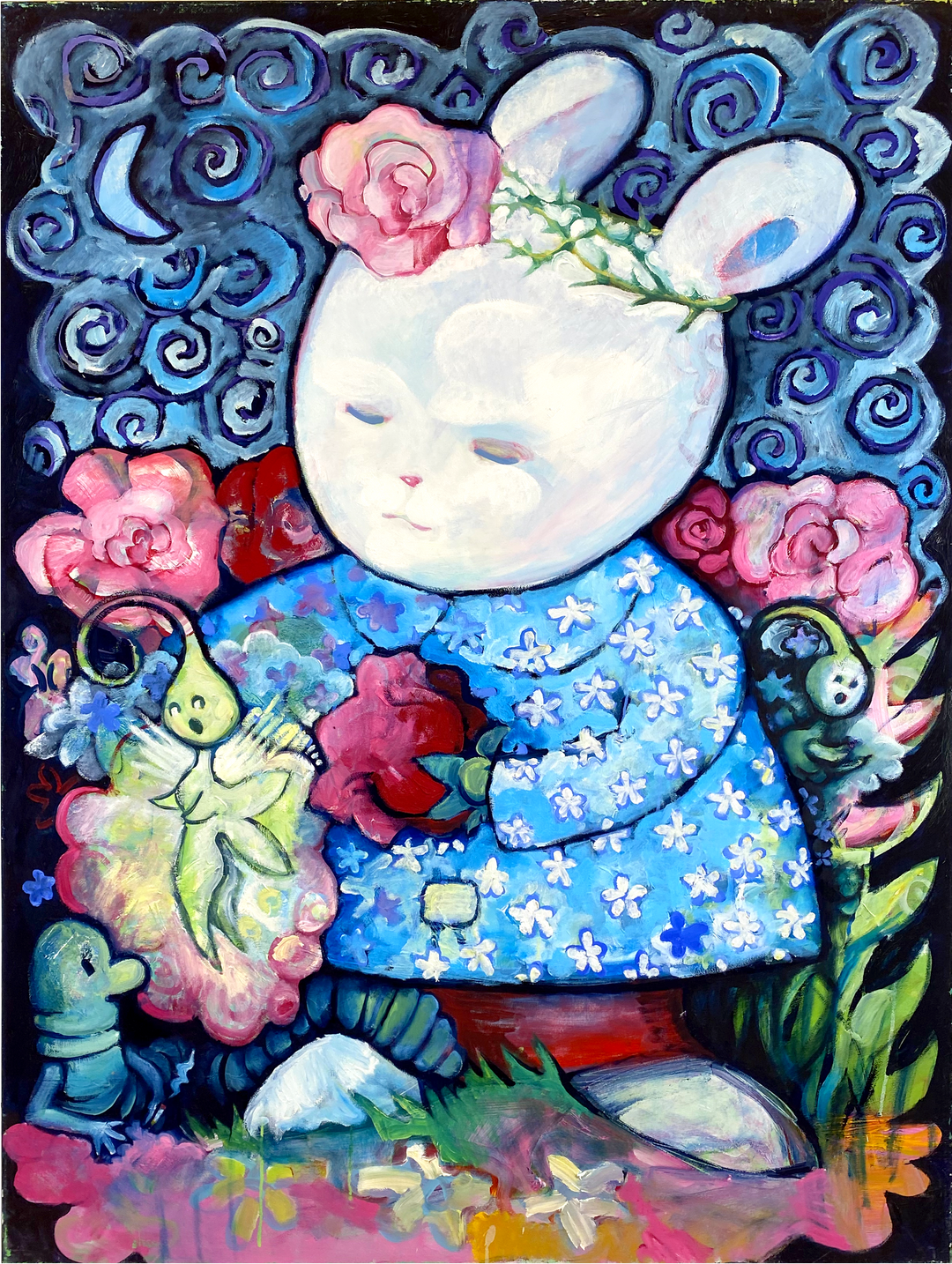 Bunny Love — Original Artwork by Nancy Tobin