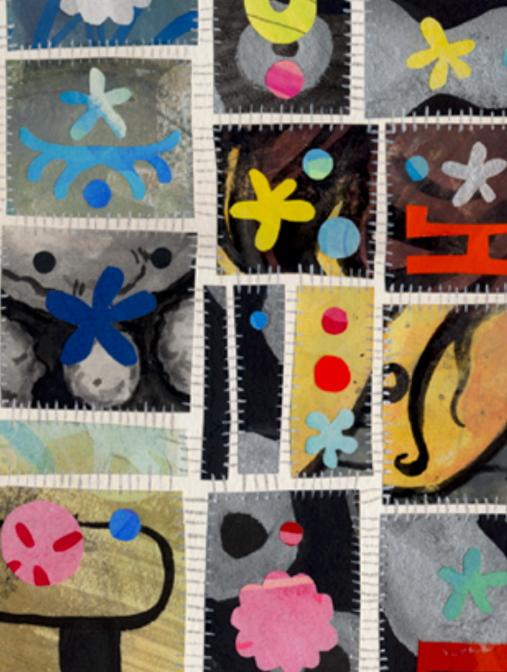 First Thaw — Original Artwork by Nancy Tobin - Painted Paper Collage