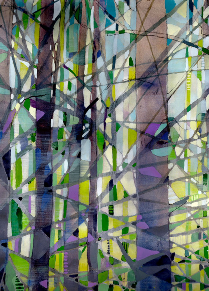 Stand — Original Artwork by Nancy Tobin - Abstract Landscape