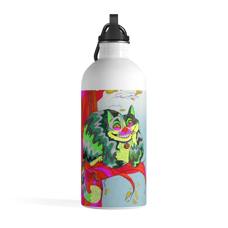 Cheshire Cat -- Stainless Steel Water Bottle