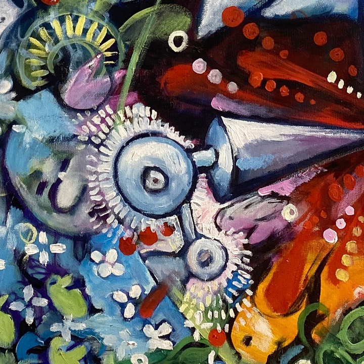 Bunny Bomb — Original Artwork by Nancy Tobin