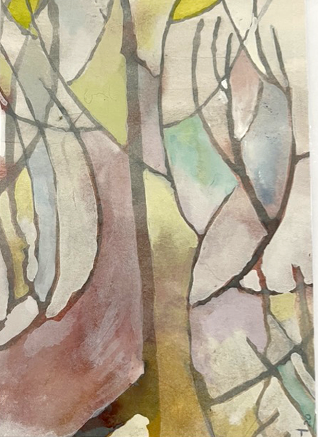 Morning Walk I — Original Artwork by Nancy Tobin